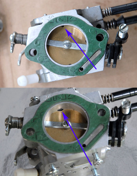 Throttle plate modification