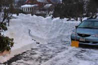 Engineer Shovels Snow